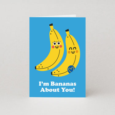 Bananas for you Valentines Card