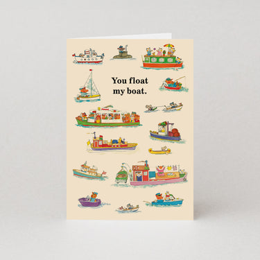 You Float My Boat - Greetings Card by Richard Scarry