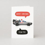 Delorean Christmas Card