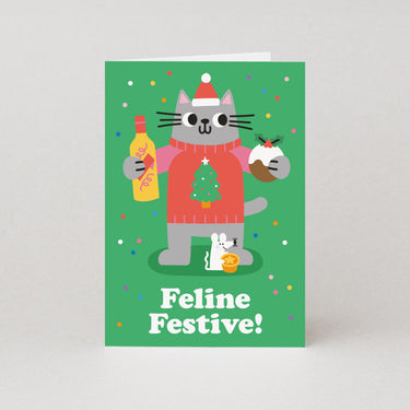Feline Festive Christmas Card