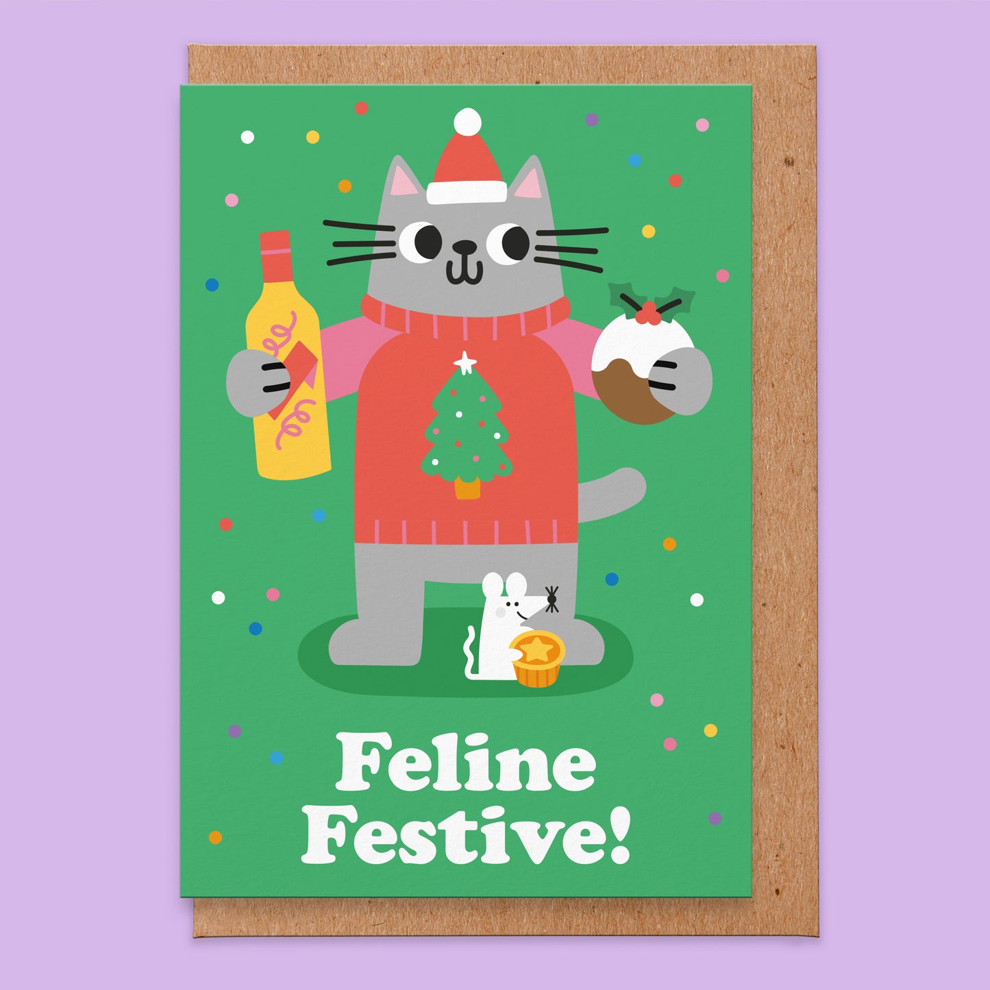 Feline Festive Christmas Card