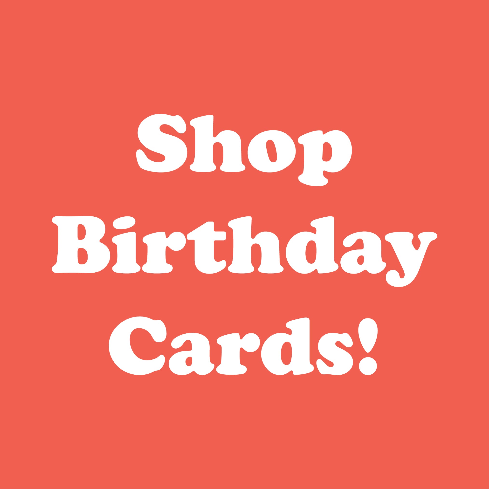 shop birthday cards on red background