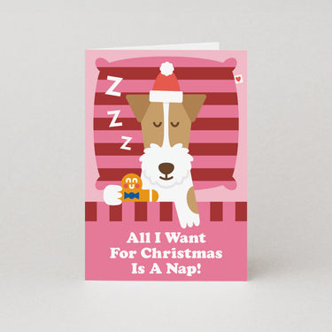 All I Want For Christmas Is A Nap - Christmas Card