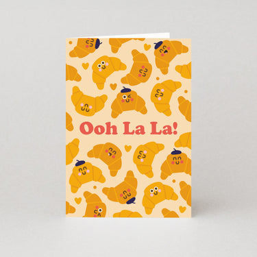 Ohh La La (Croissant) - Valentines Card