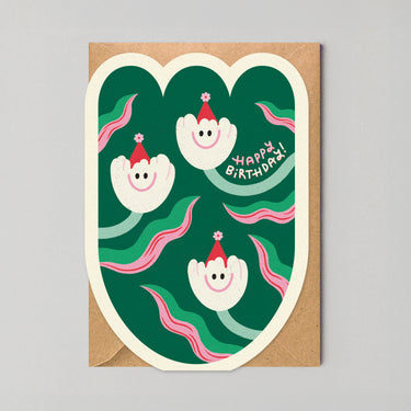 Happy Birthday - Tulip - Die Cut Card By Edyta Demurat