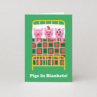 Pigs In Blankets Christmas Card