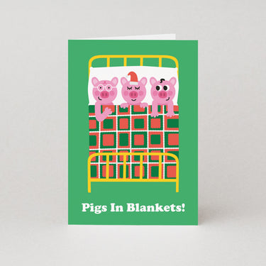 Pigs In Blankets Christmas Card
