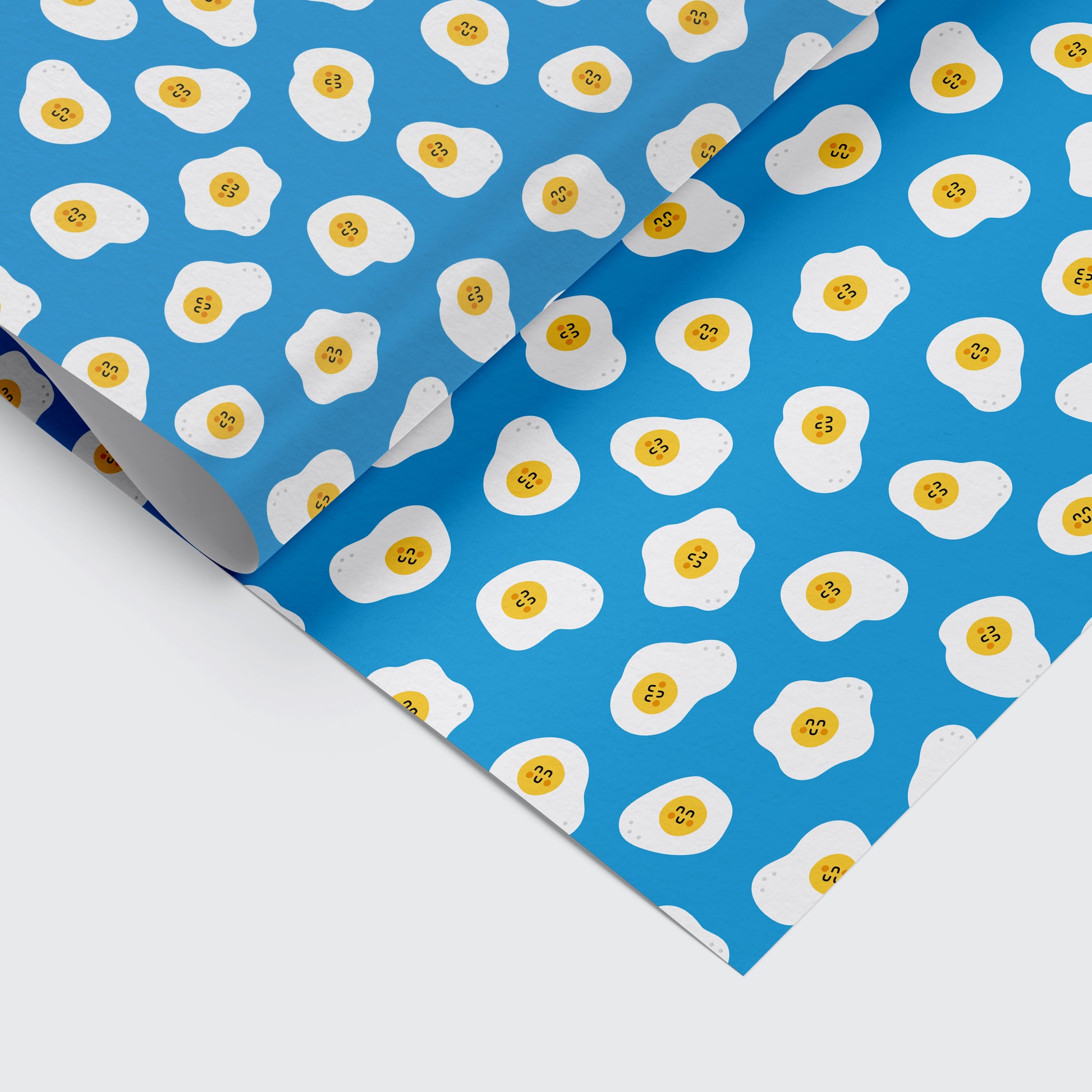 wrapping paper with eggs pattern on it
