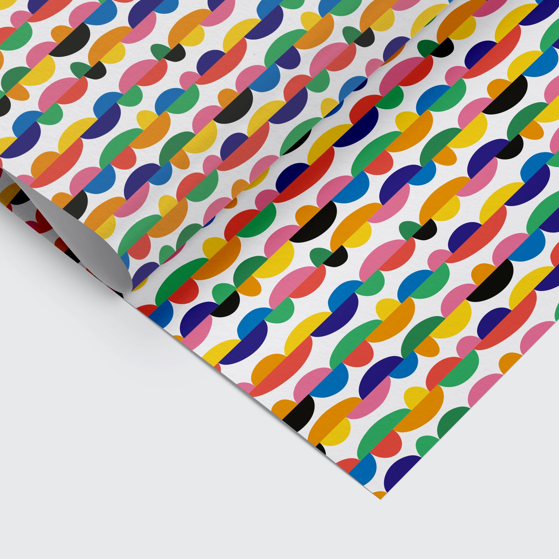 wrapping paper with colourful pattern on it