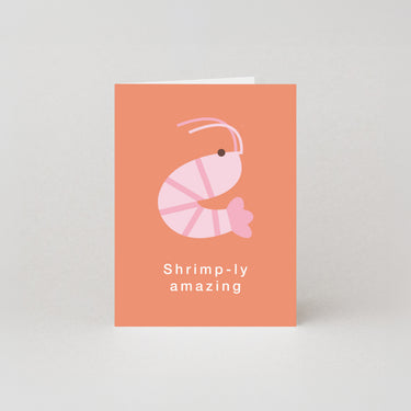 Shrimp-ly Amazing - Mini Greetings Card