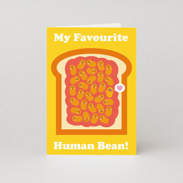 Favourite Human Bean Valentines Card