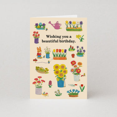 Beautiful Birthday - Greetings Card by Richard Scarry
