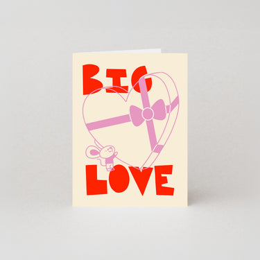 Big Love - Mini Greetings Card by Isa Pirracas