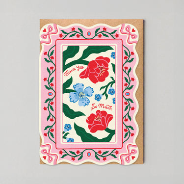 Thank You So Much -  Die Cut Card By Edyta Demurat