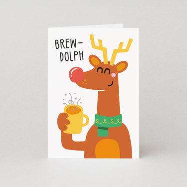 Brewdolph Christmas Card