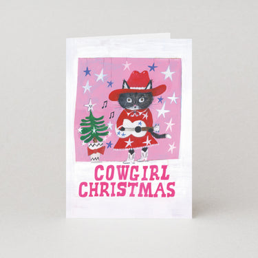 Cowgirl Christmas - Christmas Card by Moggshop