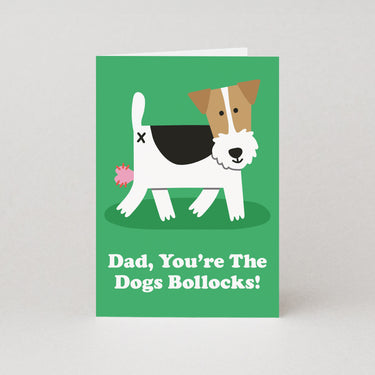 Dogs Bollocks Father's Day Card