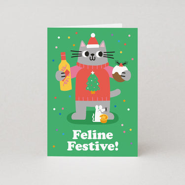 Feline Festive Christmas Card