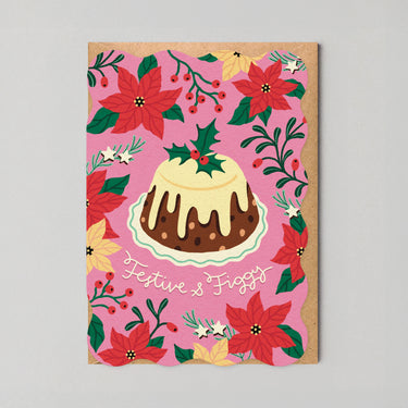 Festive & Figgy Christmas - Die Cut Card By Edyta Demurat