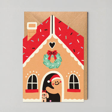 Gingerbread House - Die Cut Christmas Card By Edyta Demurat