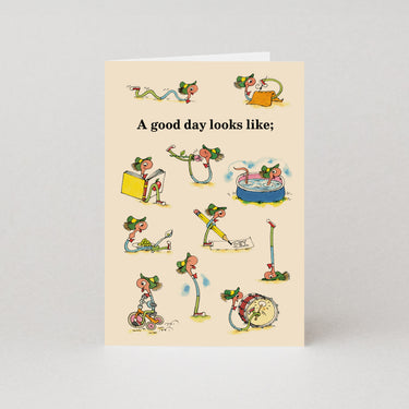 A Good Day Looks Like - Greetings Card by Richard Scarry