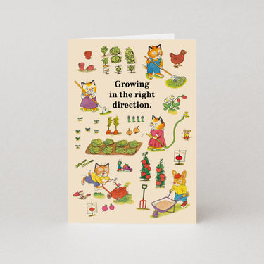 Growing In The Right Direction - Greetings Card by Richard Scarry