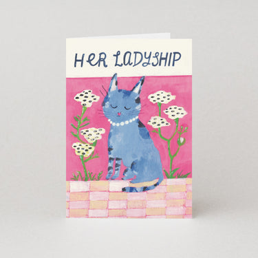 Her Ladyship Card - Greetings Card by Moggshop