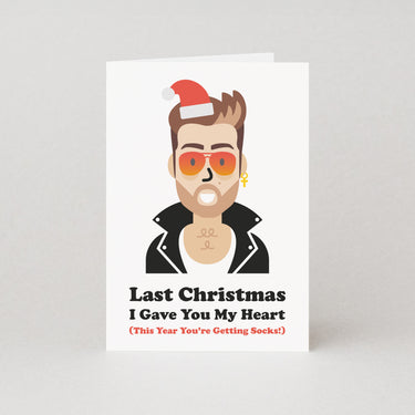 Last Christmas I Gave You My Heart Christmas Card