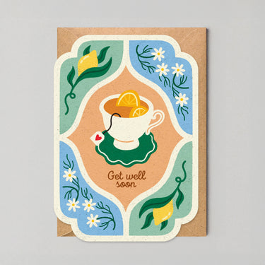 Lemon Tea Edyta Demurat - Get Well Soon Card