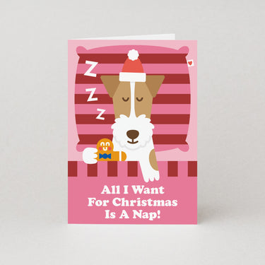 All I Want For Christmas Is A Nap - Christmas Card