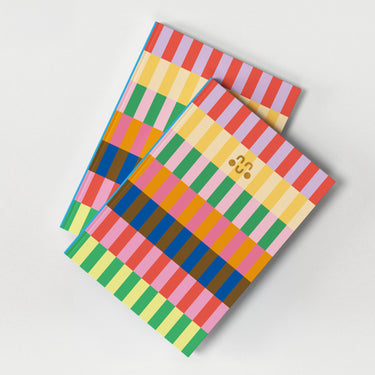 Stripe Tube Pattern - Premium Lined Notebook