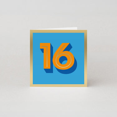 16th Birthday Card - Age Milestone Birthday Card - Offset Range