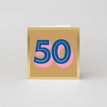 50th Birthday Card - Age Milestone Birthday Card - Offset Range