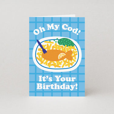 Oh My Cod Birthday Card
