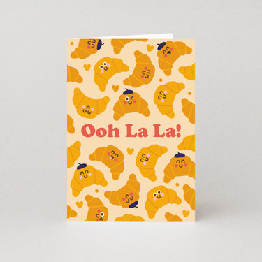 Ohh La La (Croissant) - Valentines Card