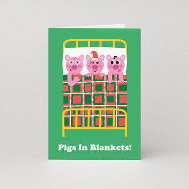 Pigs In Blankets Christmas Card