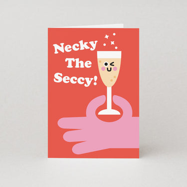 Necky The Seccy - Prosecco Birthday Card