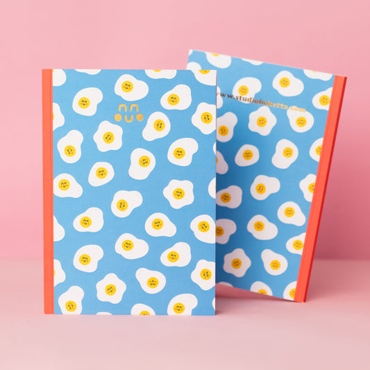 Fried Eggs Pattern - Premium Notebook