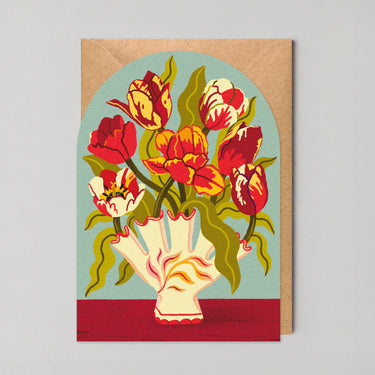 Tulips by Edyta Demerit - Art Card