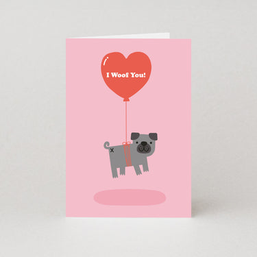 I Woof You Valentines Card