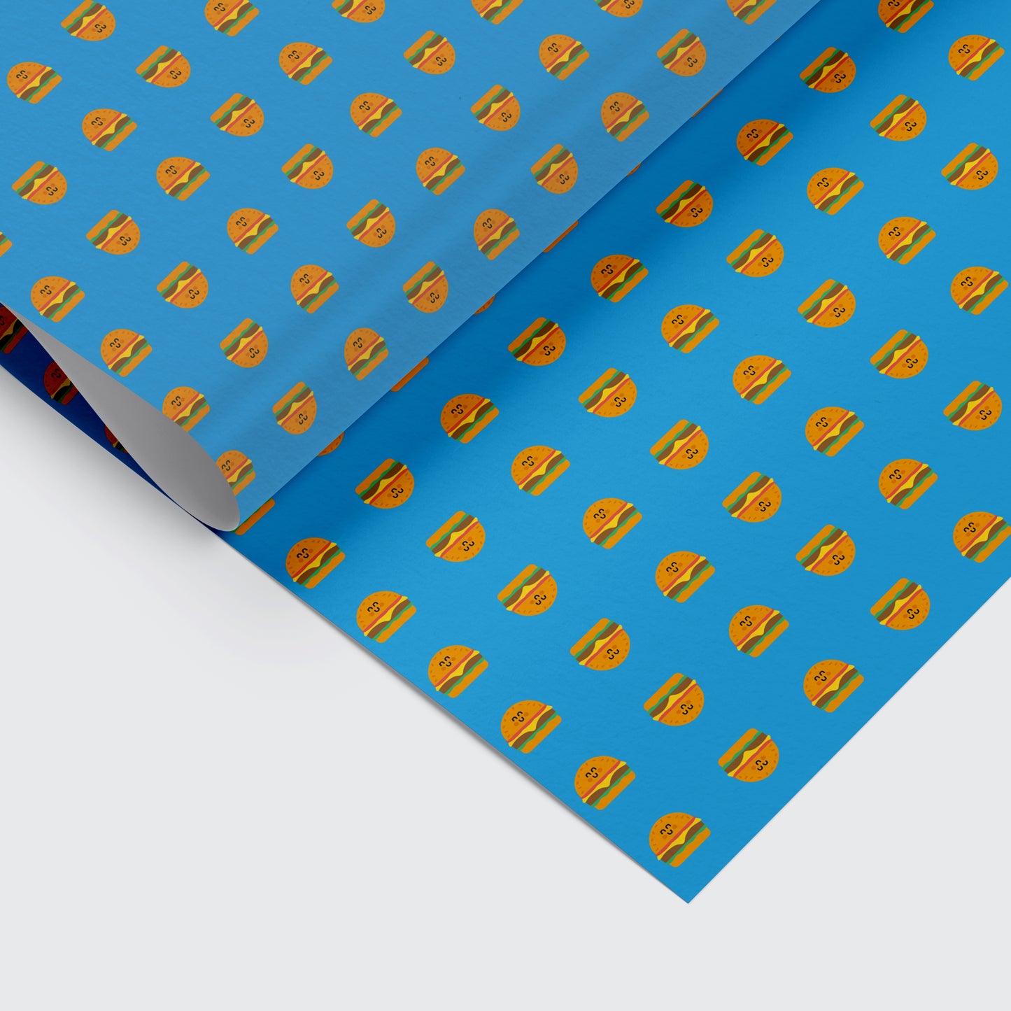 Burger Pattern Gift Wrap