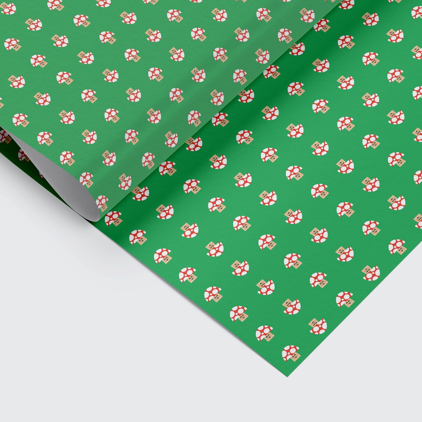 Mushroom Pattern Gift Wrap