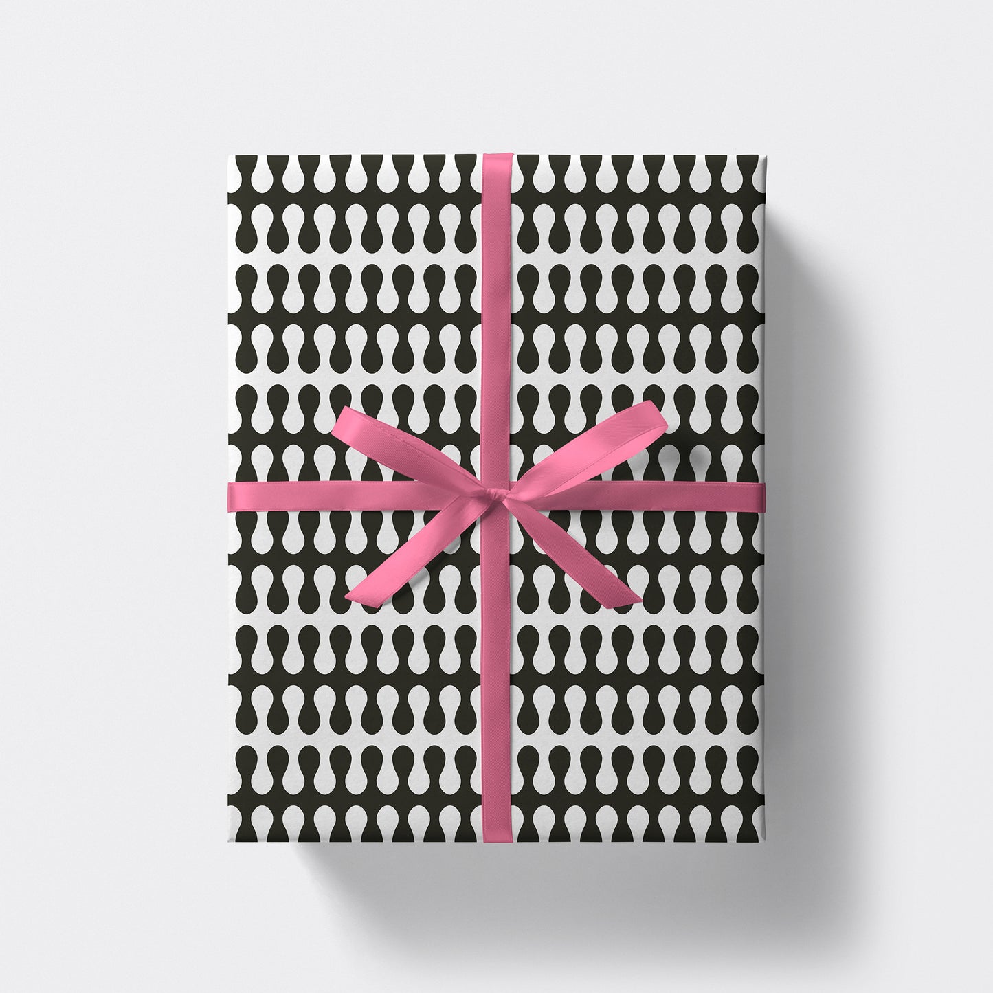 Trippy Pattern Gift Wrap - Mono