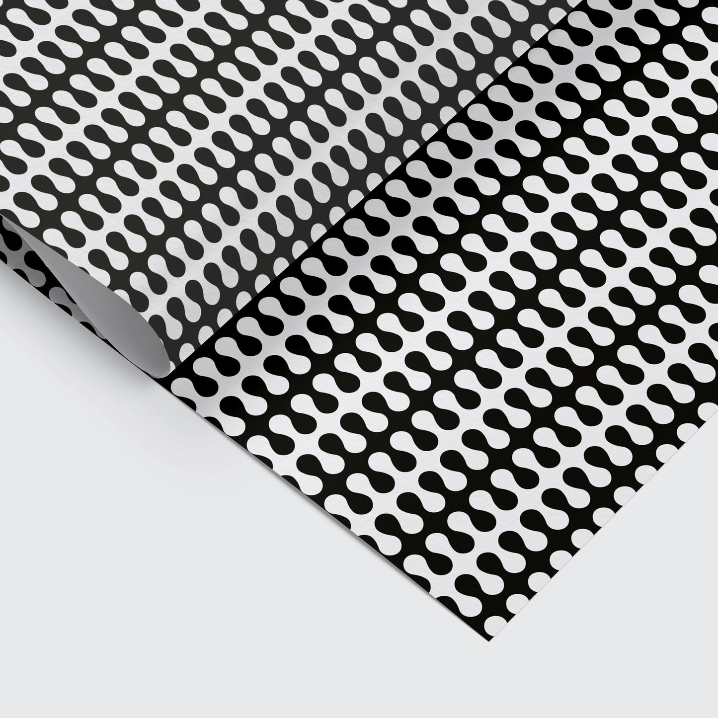 Trippy Pattern Gift Wrap - Mono