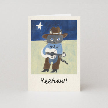 Yeehaw - Greetings Card by Moggshop