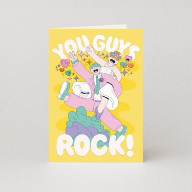 You Guys Rock Wedding Card By Luke McConkey