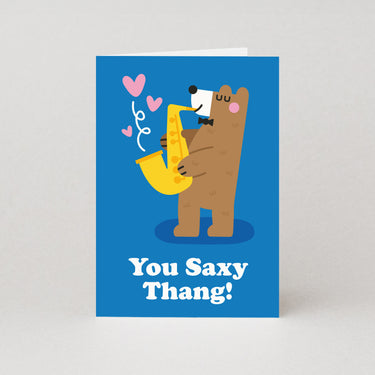 You Saxy Thang Valentines Card