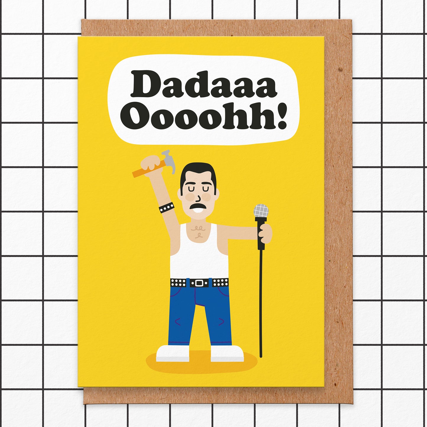 Dada Ooh Freddie Mercury Father's Day Card