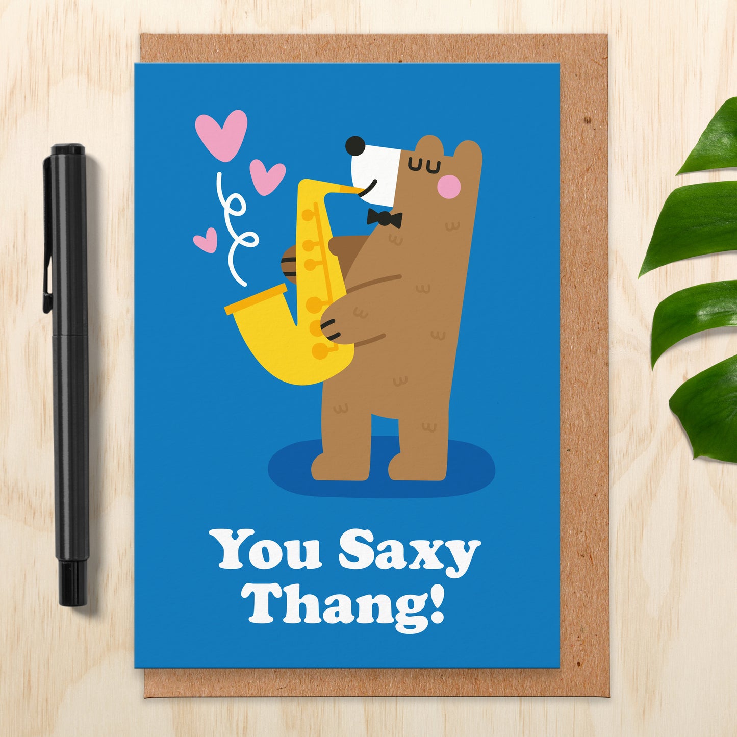 You Saxy Thang Valentines Card